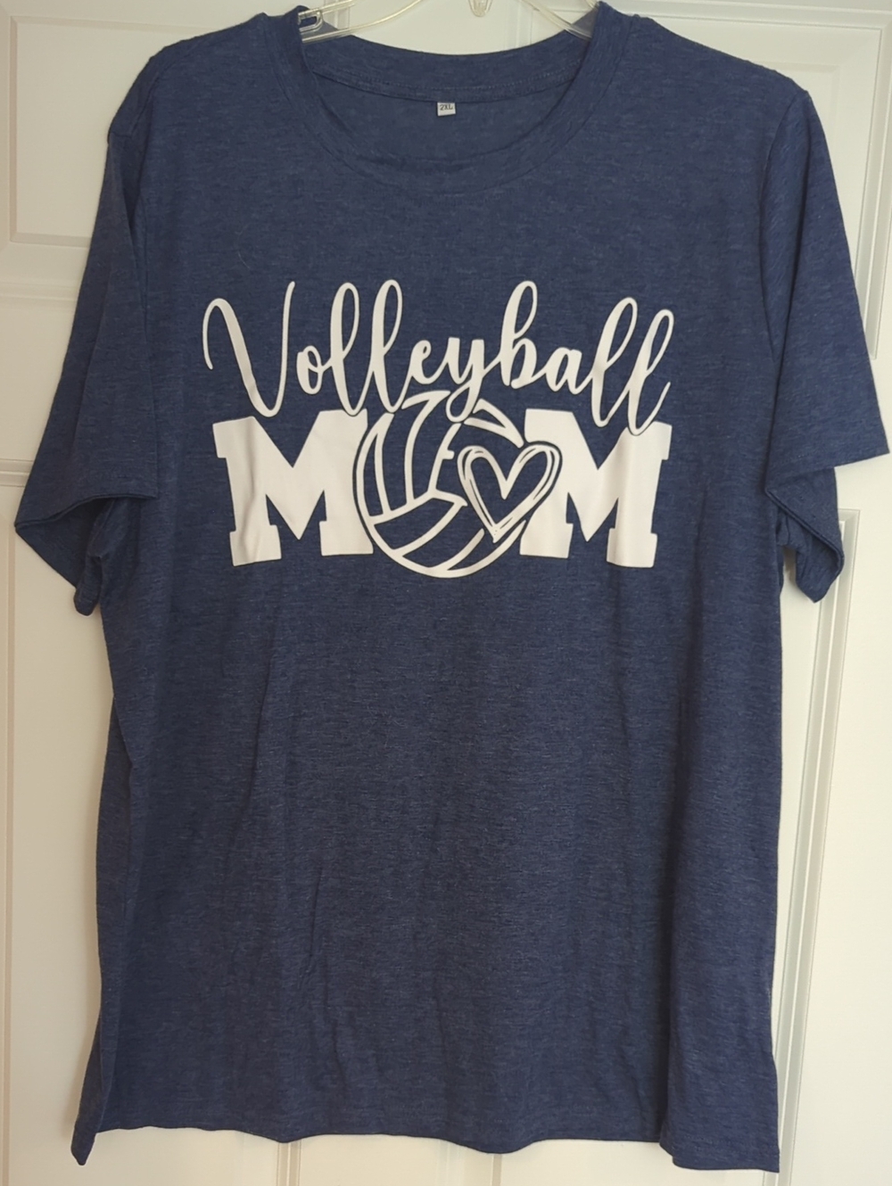 Volleyball Mom Short Sleeve Tee - Navy Blue